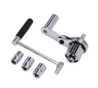 YWBL-WH Clé Multiplicateur de Torsion 680 NM Extracteur D'écrou de Roue Robuste Casse-écrou coincé Extracteur de Boulon rouillé avec 3 Douilles pour Kit D'urgence de Réparation de Pneus