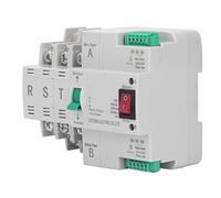YWBL-WH Commutateur de Transfert Automatique 3P Double Commutateur de Transfert de Puissance AC400 V 100 A Montage sur Rail PC Contrôleur argenté avec Bobine 220 VAC 50 KA Court-circuit pour