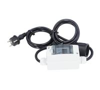 YWBL-WH Compteur d'électricité Numérique Portable avec Fonction de Réinitialisation Grand Moniteur D'écran LCD pour les Véhicules électriques, Matériau D'abshell