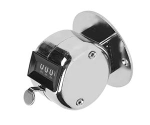 YWBL-WH Compteur Manuel en Acier Inoxydable, Compteur Manuel à 4 Chiffres de 0 à 9999 avec Bouton de Réinitialisation, Conception à Mini Boucle pour l'inventaire des Marchandises en Atelier et Les