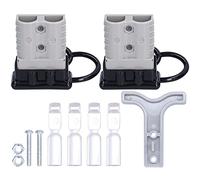 YWBL-WH Connecteur D'alimentation 120A, Robuste Léger Durable, Batterie de Déconnexion Rapide, Contacts Plaqués en Argent, Connecteur D'alimentation 120A, pour Divers Connecteurs (GRAY)