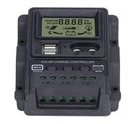 YWBL-WH Contrôleur de Charge USB Double, 20A PWM 12V/24V avec écran LCD | Chipset de qualité industrielle, requête de puissance accumulée, Port 2,5a Compatible avec , récupération de surintensité,