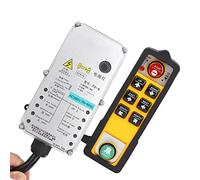 YWBL-WH Contrôleur de Palan YU 6, Télécommande de Grue à Poignée Unique de qualité Industrielle, Transmission 800 MHz Anti-interférence, avec étanche et Résistante aux Acides, pour (plastique 4)