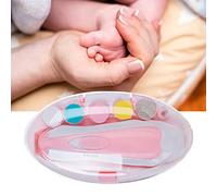 YWBL-WH Coupe-Ongles électrique 6 en 1 pour bébé, Têtes de Meulage Sûres, Ensemble de Coupe-Ongles pour Manucure nouveau-né avec 6 Têtes de Meulage, Broyeur à Portable et (PINK)