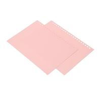 YWBL-WH Couverture de Reliure à Anneaux A5 pour 20 Feuilles Mobiles, étui de Présentation Souple en Plastique PP avec Surface Translucide Dépolie, pour Classeur Scolaire ou de bureau. (PINK)