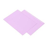 YWBL-WH Couverture de Reliure à Anneaux A5 pour 20 Feuilles Mobiles, étui de Présentation Souple en Plastique PP avec Surface Translucide Dépolie, pour Classeur Scolaire ou de bureau. (PURPLE)