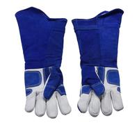 YWBL-WH de Manipulation d'animaux, Cuir Pleine Fleur étendu de 23 Pouces avec PU renforcé, de Protection Résistants aux Morsures pour Fauconnerie, Manipulation d'animaux, Cuisine, Jardinage,