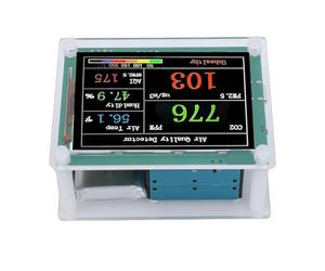 YWBL-WH Détecteur de Particules PM 6-en-1 Moniteur de qualité D'air | Capteur multifonction à puce de bras, indice d\'humidité de la température 6 en 1, filtration électrochimique des micropores