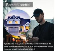 YWBL-WH Disjoncteur Intelligent WiFi, Compteur d'énergie sur Rail DIN 63A, en Temps Réel, Télécommande et compatibilité Vocale pour les Maisons