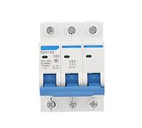 YWBL-WH Disjoncteur RCCB 3 Pôles 63A Montage sur Rail DIN pour Usage Domestique et Industriel DZ47-63 3P AC 220V 380V avec Protection contre les Surcharges