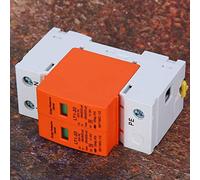 YWBL-WH Dispositif de Protection Contre Les Surtensions 2P Orange Arc Module Parasurtenseur 420 V 20 KA Montage sur Rail Niveau de Soufflage Magnétique 2 pour Panneaux électriques, Maisons, Ateliers