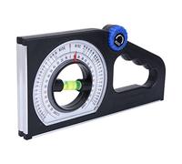 YWBL-WH Échelle de Mesure de Pente ABS Engineering Angle de Pente 0 à 180 Degrés avec Base Magnétique Grand Cadran Double Usage pour le Réglage et la Mesure de la pour l'arpentage de la
