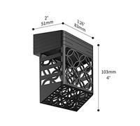 YWBL-WH Éclairage de Clôture Solaire, Appliques Murales étanches IP54 avec Paquet de 4, Lumières Solaires Extérieures Romantiques et Chaleureuses pour Patio de Jardin