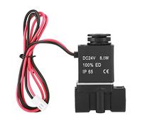 YWBL-WH Électrovanne électrique en Plastique à Action Directe PT1 4 DC24V 2P025 08 pour le Contrôle de l', de l'air et de 'eau, Orifice de 2,5 Mm, Installation Compacte, Filtre Métallique pour les
