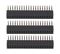 YWBL-WH Embase Femelle 2 X 20 Broches, Connecteur à Angle Droit pour Carte PCB et Planche à Pain, Double Rangée avec Pas de 2,54 Mm, Parfait pour les Projets électroniques