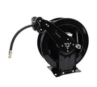 YWBL-WH Enrouleur de Tuyau de Laveuse Haute Pression, Enrouleur de Tuyau en Acier au Carbone Robuste de 32,81 Pieds avec Système de Rembobinage Automatique et Joint Pivotant à 360