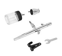 YWBL-WH Ensemble D'Aérographe de 0,35 Mm en Acier Inoxydable, Aérographe à Peinture Miniature Portable Polyvalent de Haute Précision avec Buse à Aiguille de 0,35 Mm et Coupelles de