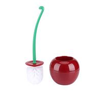 YWBL-WH Ensemble de Supports de Brosse de Toilette, Outil de Lavabo en Forme de Cerise, Mignon ABS PP, Kit de Nettoyage de Salle de Bain, épurateur de Décor, Support de Toilette en Acier
