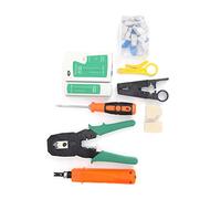 YWBL-WH Ensemble d'outils de Câblage Portables, Matériau ABS, Accessoires de Sertissage et de Test YG P310 pour le Câblage et la Maintenance du Réseau