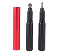 YWBL-WH Ensemble D'outils de Chanfreinage en Carbure avec 2 Forets 3 4 5 Mm, Construction en Alliage D'aluminium, Foret Conique, Aimant, pour le Travail du Bois, Fabrication de