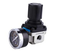 YWBL-WH Filtre Régulateur D'air G1/4 avec Manomètre et Support pour Système de Compresseur D'outils Pneumatiques