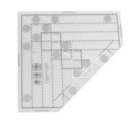 YWBL-WH Gabarits de Quadrillés, Règles de Précision Professionnelles en Acrylique, Ensemble de Règles de Couture pour la Confection D'accessoires de Couture, le Quilting et la Découpe