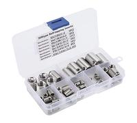 YWBL-WH Insert fileté Autotaraudeur, Ensemble de Renfort de Filetage en Acier Inoxydable avec 58 Pièces pour les Tâches de Fixation et de Réparation M3 à M14