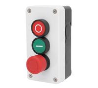 YWBL-WH Interrupteur D'Arrêt de Démarrage momentané Rouge Vert 10A 1NC 1NO Rouge Vert Commandes Arrêt D'urgence Bouton-poussoir Boîte de Commutation pour Contrôle Industriel