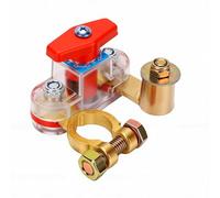 YWBL-WH Interrupteur de Déconnexion de Batterie, Interrupteur de Coupure D'isolateur, Bornes Rotatives en Cuivre Pur, Marche/arrêt à 90 Degrés pour Voiture, Camion, Bateau, Camping-car,