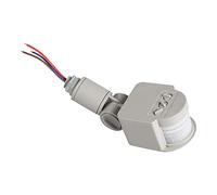 YWBL-WH Interrupteur de Détecteur de Mouvement, Extérieur 90 250 V 180 Degrés, Interrupteur Mural Infrarouge Gris, Détecteurs de Mouvement pour la sécurité, de Capteur Infrarouge PIR avec Matériau ABS