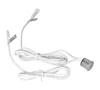 YWBL-WH Interrupteur Tactile à Large Tension pour Bandes LED, 5-24 VCC | Boîtier en alliage d\'aluminium, activation mains libres, éclairage sous l\'armoire et penderie, faisceau pré-câblé