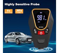 YWBL-WH Jauge d'épaisseur de Peinture, Testeur d'épaisseur de Revêtement Portatif avec écran LCD rétroéclairé, Plage de Mesure de 0 à 1200 μm pour une Utilisation Automobile et Industrielle