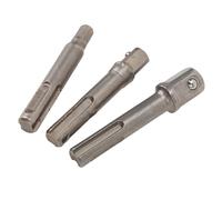 YWBL-WH Jeu d'adaptateurs de Tournevis à Douille SDS Plus, 3 Pièces en Acier au Chrome Vanadium 1/4 3/8 1/2 Pouces Extra Longs pour la Conversion d'outils électriques pour Perceuse à Percussion