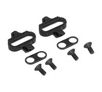 YWBL-WH Jeu de Pédales de Vélo sans Clamp/Holder pour la Série SPD, Pédales de Montagne en Acier au Chrome-molybdène avec Plaque de Cale, Transmission de Puissance Améliorée pour la Course et Le