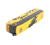 YWBL-WH Jouet de Bus de Transit en Alliage 1:50, Modèle de Bus à Tirer avec Musique Légère pour Enfants, Temps de Jeu Amusant pour Enfants (Yellow)