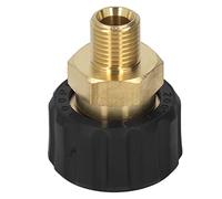 YWBL-WH Kit d'adaptateur pour Nettoyeur Haute Pression en Laiton G1/4" vers M22 X 1,5 Mm, Connecteur Universel pour Tuyaux de Nettoyeur Haute Pression 5000 PSI Mâle vers Femelle 14 Mm OD (Mâle à