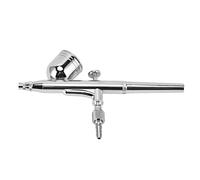 YWBL-WH Kit D'aérographe à Double Action, Stylo Pulvérisateur à Alimentation par gravité, Construction en Acier Inoxydable, Jeu D'aiguilles de Précision, pour Modèle D'art D'ongle de