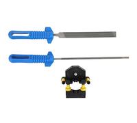 YWBL-WH Kit D'affûtage de Tronçonneuse, Limes Polies à Angles Multiples, Cadre de Guidage Durable, Polissage Lisse, Outils D'affûtage Portables Légers