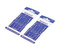 YWBL-WH Kit d'aiguilles en Cuir 14 Pièces, Accessoires en Acier au Carbone pour les Projets de Tapisserie, de Couture, de Tapis en Toile