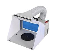 YWBL-WH Kit de Cabine de Pulvérisation Aérographe, Extracteur Portable | Conception à Grand Flux D'air à Faible Puissance, Filtre à Brouillard D' Haute densité, Studio Entièrement Lumineux de 12