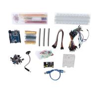 YWBL-WH Kit de Composants de Démarrage électronique Multifonctionnel 830 Trous pour Carte de Développement R3 avec Module d'alimentation, Carte Mère, Planche à Pain, Fils de Saut
