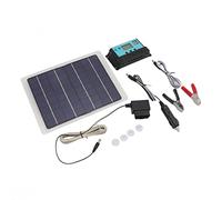 YWBL-WH Kit de Panneau Solaire 10 W Chargeur de Panneau Solaire Monocristallin avec Contrôleur MPPT 50 A 18 V Double Sortie USB Type C DC pour Utilisation en Plein Air, Voiture, Camping, Voyage