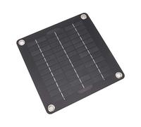 YWBL-WH Kit de Panneau Solaire Portable 5 W 12 V, Chargeur de Batterie Solaire Monocristallin avec Diode de Blocage, Adaptateur Allume-Cigare, Clip de Batterie, Ventouses pour Extérieur,