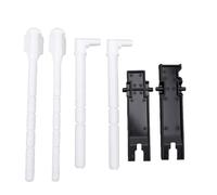 YWBL-WH Kit de Remplacement de Plaque de Chasse D'eau, Double Mode | Construction en ABS, Pièces de Toilette Murale, Compatible Ensemble Tige de Poussée, Action de Pressage Courte