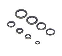 YWBL-WH Kit de Rondelles d'étanchéité à l', 8 Spécifications M6-M20, 110 Pièces, Idéal pour Joint de Tuyau fileté, Bouchon à Vis, Différentes Tailles pour Différents Besoins, quantité Suffisante