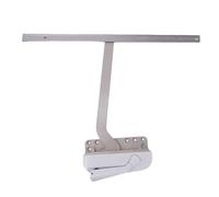 YWBL-WH Kit D'opérateur à Bras Unique Contour de Remplacement de Manivelle de Fenêtre Gauche avec Poignée de Rail à Rouleaux pour Fenêtre à Battants en Bois et Aluminium PVC