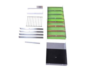 YWBL-WH Kit D'orpaillage, Boîte à écluse Pliable en Aluminium de 50 Pouces | Équipement de Prospection D'or, Ruisseaux de Rivières, Installation sans Outil, Mousse de Mineurs, Utilisation à Distance