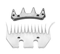 YWBL-WH Lame de Tondeuse à Mouton en Acier Inoxydable, Lame Droite à 13 Dents + Pivotante, Coupe Professionnelle de Haute dureté, Remplacement de Coupe pour Le (courbée 13 Dents (+