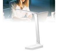 YWBL-WH Lampe de Table en Pliage USB, Doublée, Lisez la Lumière pour les étudiants, Matériau ABD