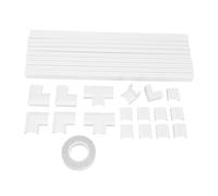 YWBL-WH Lot de 10 Cache-Câbles à Peindre, Cache-câble Auto-adhésif Découpable pour Fils de Télévision Muraux, Cordons Ethernet et D'ordinateur, Correcteur de Gestion de Câbles